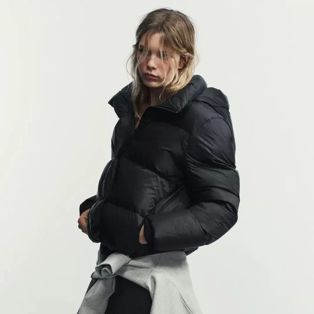 ZARA WATER REPELLENT WINDPROOF HOODED DOWN_7